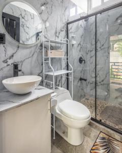 Koupelna v ubytování BUDDA HOME