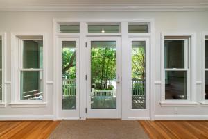 an empty room with french doors in a house at 1006 Crooked Oaks in Seabrook Island