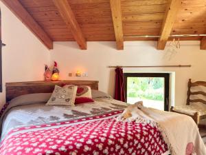 Postel nebo postele na pokoji v ubytování Chalet Rustico Bertolini per Gruppi!