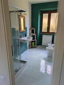 Koupelna v ubytování A Casa Da Agata