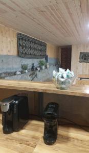 Kuchyň nebo kuchyňský kout v ubytování Guest House Tsasne
