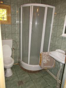 A bathroom at Casa Lacramioara