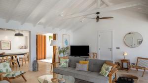 TV a/nebo společenská místnost v ubytování Oceanview Luxury Villa With Infinity Pool