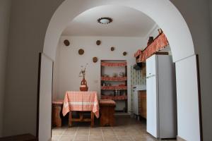アルベロベッロにあるIl Sognoの台所のアーチ型