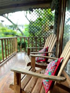 Μπαλκόνι ή βεράντα στο Cozy Studio Lake Beach 3 minutes, Atitlán