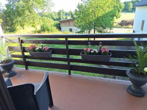 Rõdu või terrass majutusasutuses Arpartment Deluxe mit Balkon Eifel Prüm