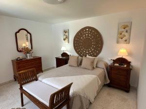 La casa de mis padres客房内的一张或多张床位