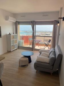 Χώρος καθιστικού στο Appartement front de mer Palavas-les-flots