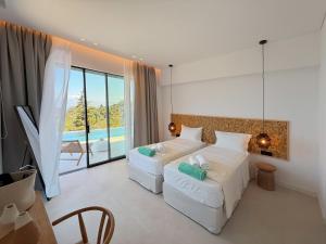 เตียงในห้องที่ Villa Orama Corfu +72 ภาพ