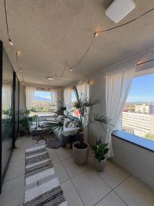 Balkón nebo terasa v ubytování Oáza Apartmán