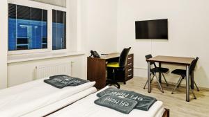 Ένα ή περισσότερα κρεβάτια σε δωμάτιο στο eFi Palace Hotel