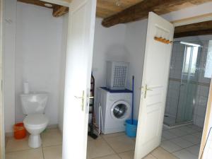 Koupelna v ubytování Gîte à la ferme