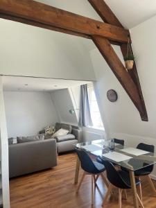 Χώρος καθιστικού στο Les Carcahutes Le Duplex