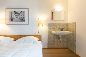 Letto o letti in una camera di Chesa Michel