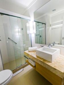 Stay Inn Santos Sua acomodação com cara de Hotel的一间浴室