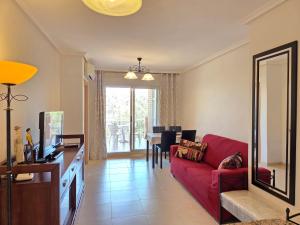 Posezení v ubytování Apartamento en primera linea