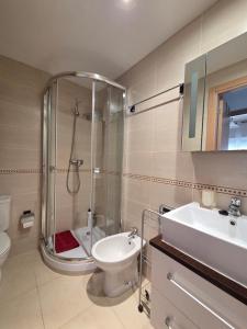 Koupelna v ubytování Apartamento en primera linea