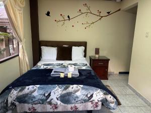 Postel nebo postele na pokoji v ubytování Hotel Casa Santa Lucía