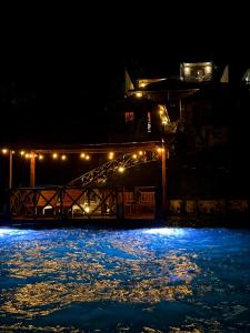 Bazén v ubytování Hotel Cabañas María Isabel, Bacalar nebo v jeho okolí