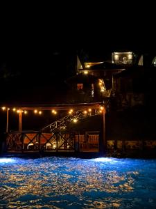 Bazén v ubytování Hotel Cabañas María Isabel, Bacalar nebo v jeho okolí