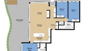 Plantegningen på Stylish Penthouse with Views & Jacuzzi