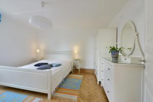 Postel nebo postele na pokoji v ubytování Ferienwohnung Hornfisch