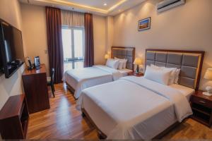 Letto o letti in una camera di THree PYramiDs & SPhinX HoTeL