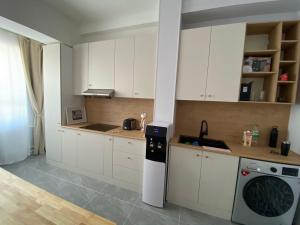 Kuchyň nebo kuchyňský kout v ubytování Sansar Mickey hostel + 30 fotografií