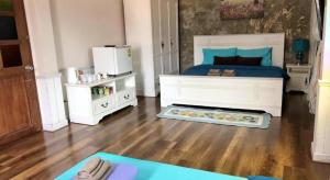 Postel nebo postele na pokoji v ubytování Remember Loei Love