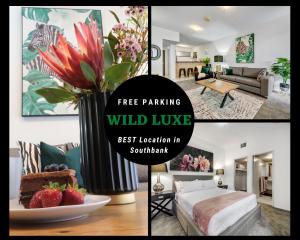 Voodi või voodid majutusasutuse Wild Luxe Apt - Southbank & Fast WIFI Parking toas