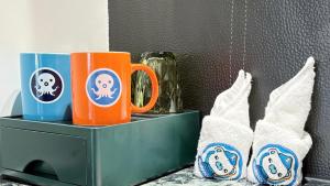 Set per la preparazione di tè e caffè presso Vishan Garden Boutique Hotel 厦门维尚花园潮宿 中山路步行街店