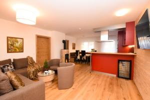Telewizja i/lub zestaw kina domowego w obiekcie Luxusapartment Müllerhaus