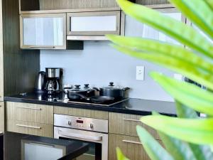 Kuchyň nebo kuchyňský kout v ubytování Luxury Apt Near Burj & Metro