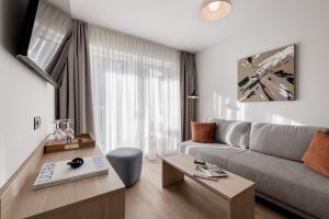 Televiisor ja/või meelelahutuskeskus majutusasutuses Aparthotel Tante Trude