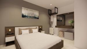 Ένα ή περισσότερα κρεβάτια σε δωμάτιο στο Saigon Nam Long Hotel +15 φωτογραφίες