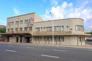 a building on the side of a street at PLM Lodge in Durban