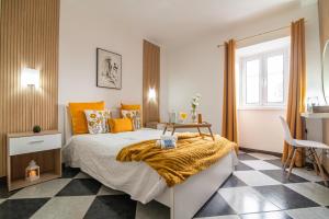 Ένα ή περισσότερα κρεβάτια σε δωμάτιο στο Casa Xadrez