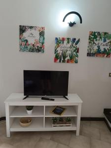TV a/nebo společenská místnost v ubytování Mickey House, Maratea alta e fresco relax