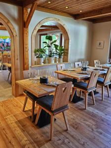 Posezení v ubytování Lärchen Lodge