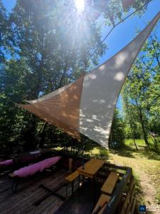 Zahrada ubytování Glamping Štôla-Tupá