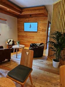 Posezení v ubytování Lärchen Lodge