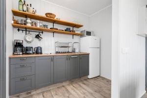 Köök või kööginurk majutusasutuses Ocean Break Cabins