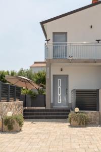 Bygningen som feriehuset ligger i