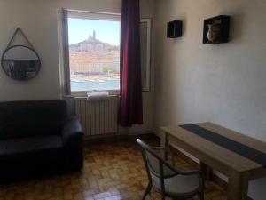 Χώρος καθιστικού στο Auberge du Vieux-Port