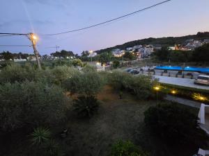 a view of a city at night with a street at Lula Apartments 2 in Ulcinj