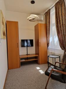 TV a/nebo společenská místnost v ubytování Apartmány Aurelius