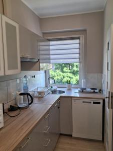 Η κουζίνα ή μικρή κουζίνα στο Sowie Pokoje +38 φωτογραφίες