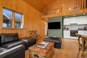 Kuchyň nebo kuchyňský kout v ubytování Ocean Break Cabins