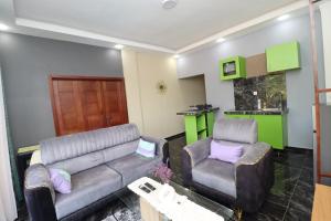 Kuchyň nebo kuchyňský kout v ubytování AfriqPnB RF2 Studio Mvog Atangana avec Piscine