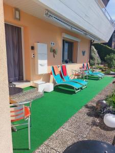 Jardí fora de Joli studio avec terrasse et vue EXCLUSIVEMENT POUR NON FUMEURS